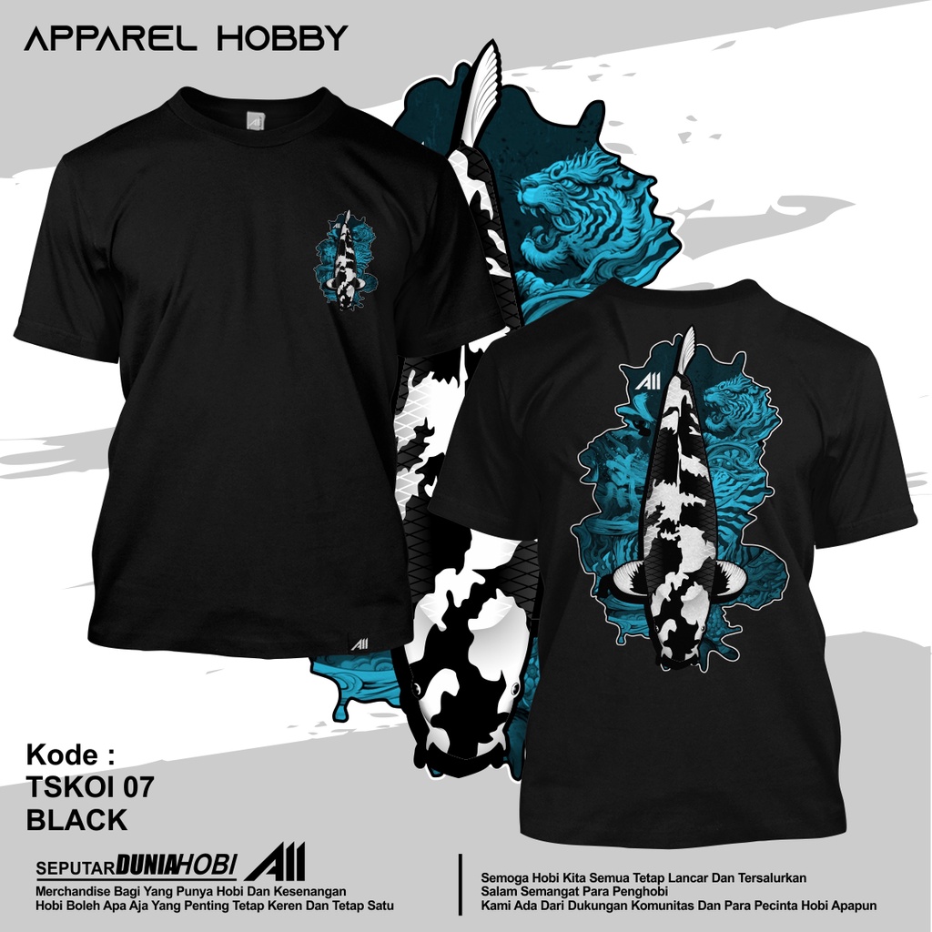 KAOS IKAN KOI SHIRO UTSURI TSKOI 7 BLACK