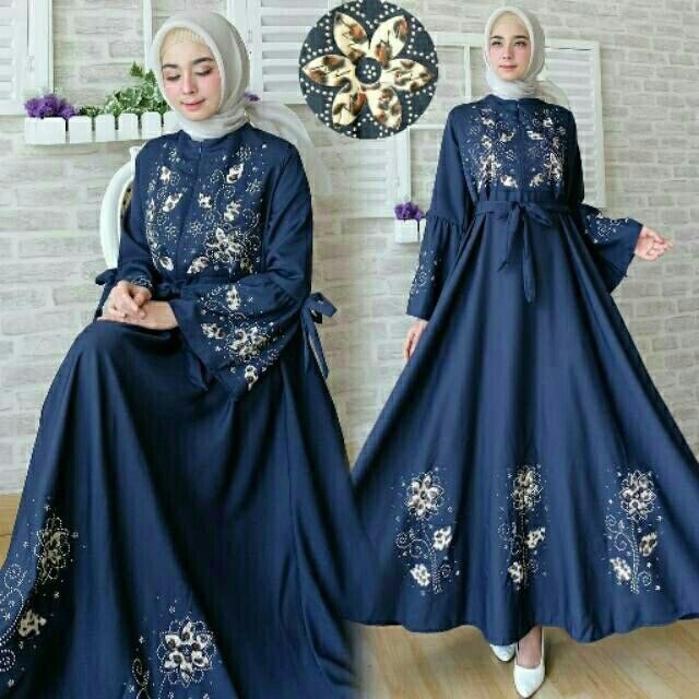 Ready 7 warna IS- Aulia Maxi / Maxi syari / maxi hijab wanita murah