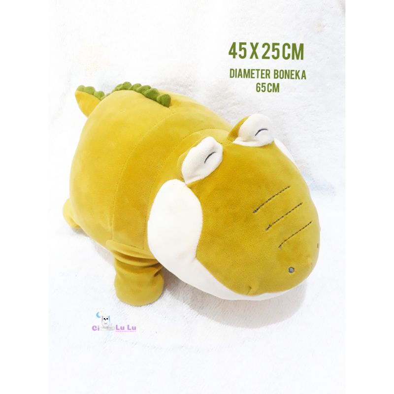 Bantal Buaya Miniso Life Preloved | Bantal Jumbo | Boneka Hewan | Boneka Bantal | Bantal Hewan