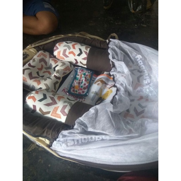 Kasur Kolam Bayi Artsy + Kelambu Bayi Set / Matras Tidur Bayi/ Kasur Lantai Bayi