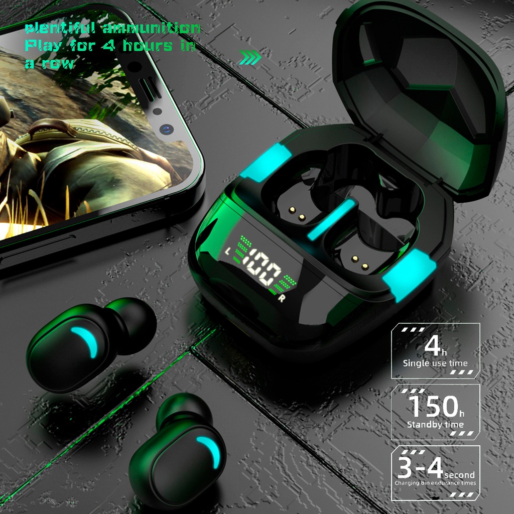 INONE Headset Gaming TWS Bluetooth BT5.1 Waterproof Low Latency-1