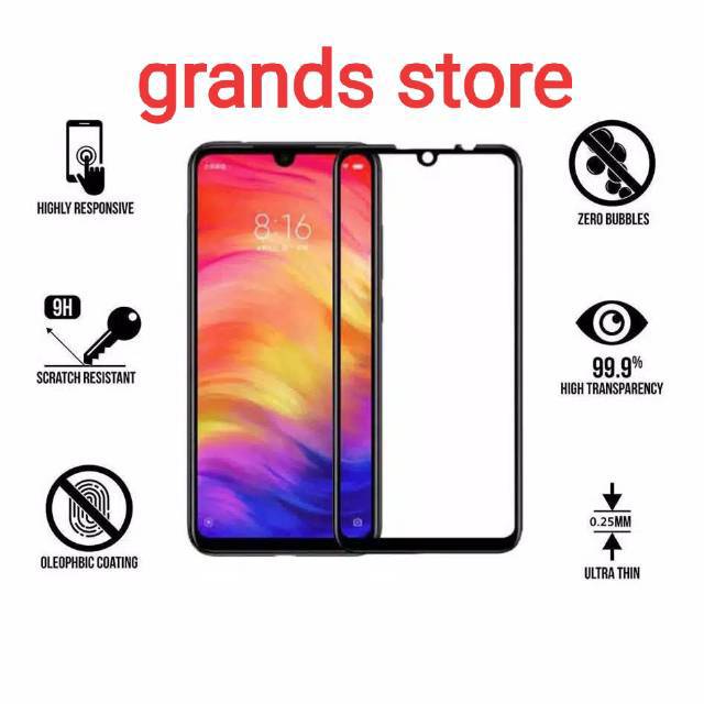 Tempered Glass Full Redminote 8/8pro - Redmi 4/4x/5/5A/5 plus/6/6A/6pro/7/7a/A2 lite