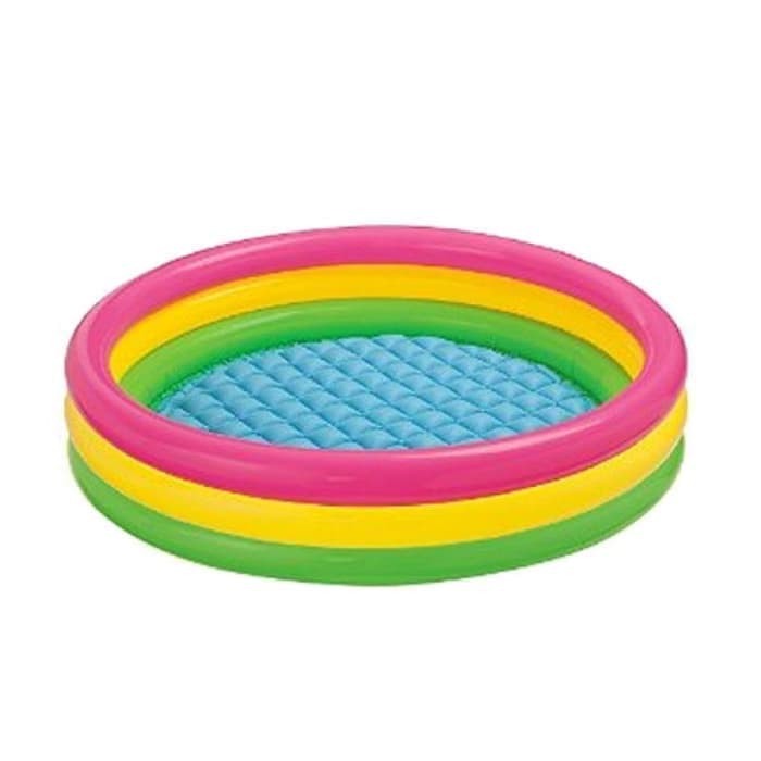 Kolam Renang pelangi INTEX 57412 114 x 25 cm Kolam Anak / Kolam Karet