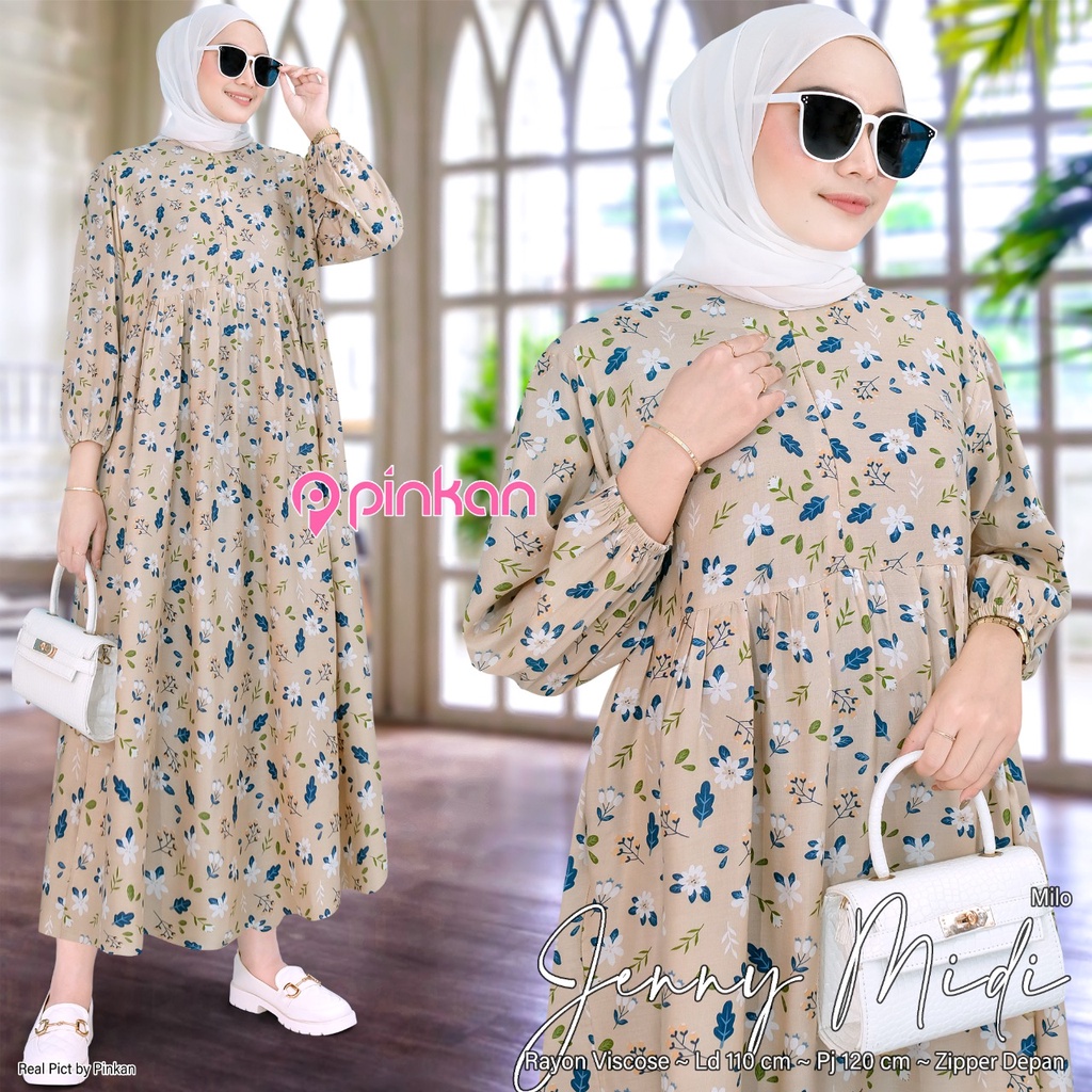 JENNY MIDI TIARA 6 MIDI SEKIYA MIDI KINAN MIDI SYIFA MIDI TULIP MIDI TIARA MIDI FLOWER DRESS JUMBO H