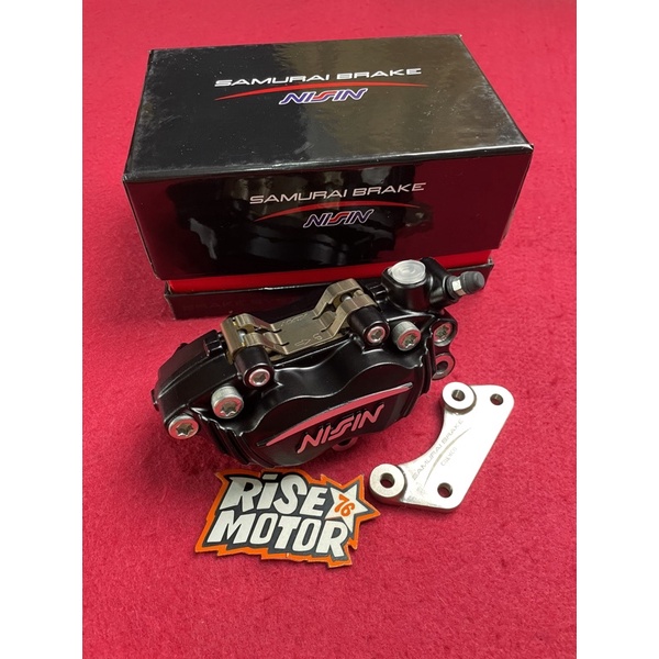 KALIPER NISSIN SAMURAI 4 PISTON NINJA 2 TAK SATRIA FU HITAM