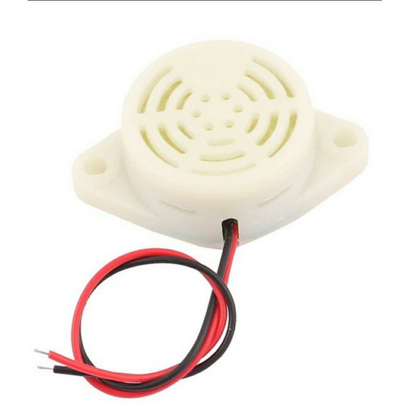 Buzzer High Quality 3 - 24V White 12V Continuous Sound Putih