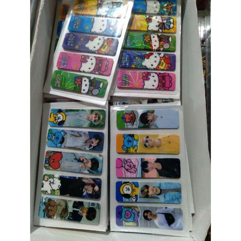 

pembatas buku sticker