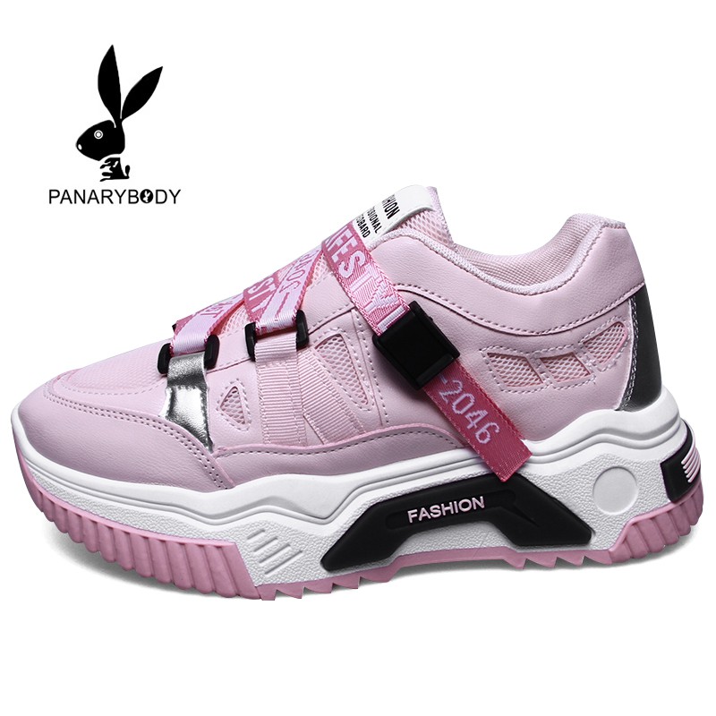 Sepatu Import Sepatu Sneakers Wanita Fashion Premium Qualit Sneakers Tali Panarybody-PINK