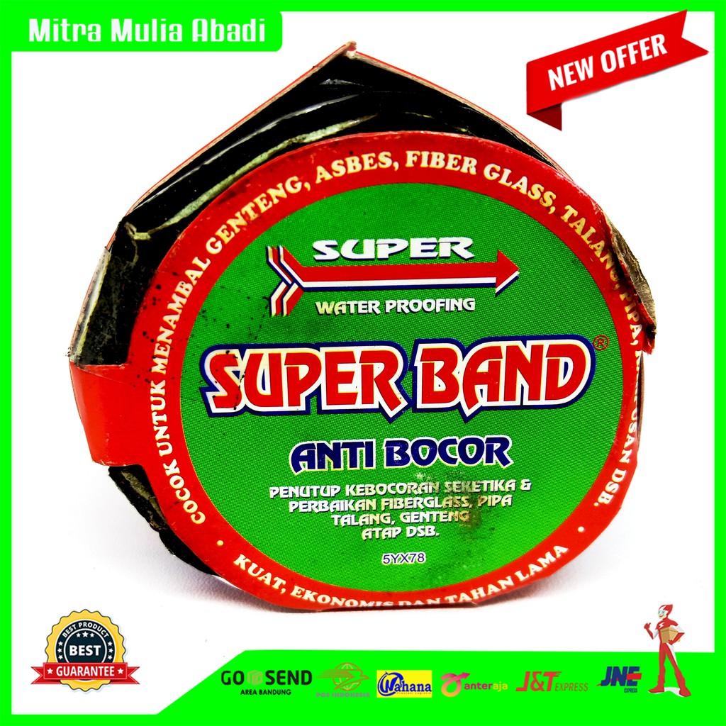 Superband Anti Bocor Seng Genteng Kecil Besar 1 Meter-Sealtape Lakban