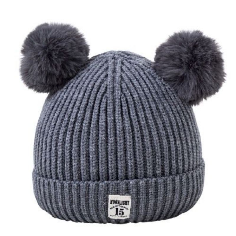 Topi kupluk rajut anak bayi pom pom premium |fashion