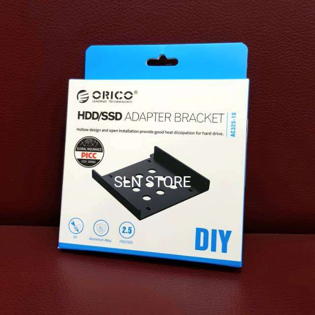 Orico Mounting Bracket HDD / SSD 2.5&quot; - 3.5&quot; PC Docking ORICO AC325-1S Aluminium