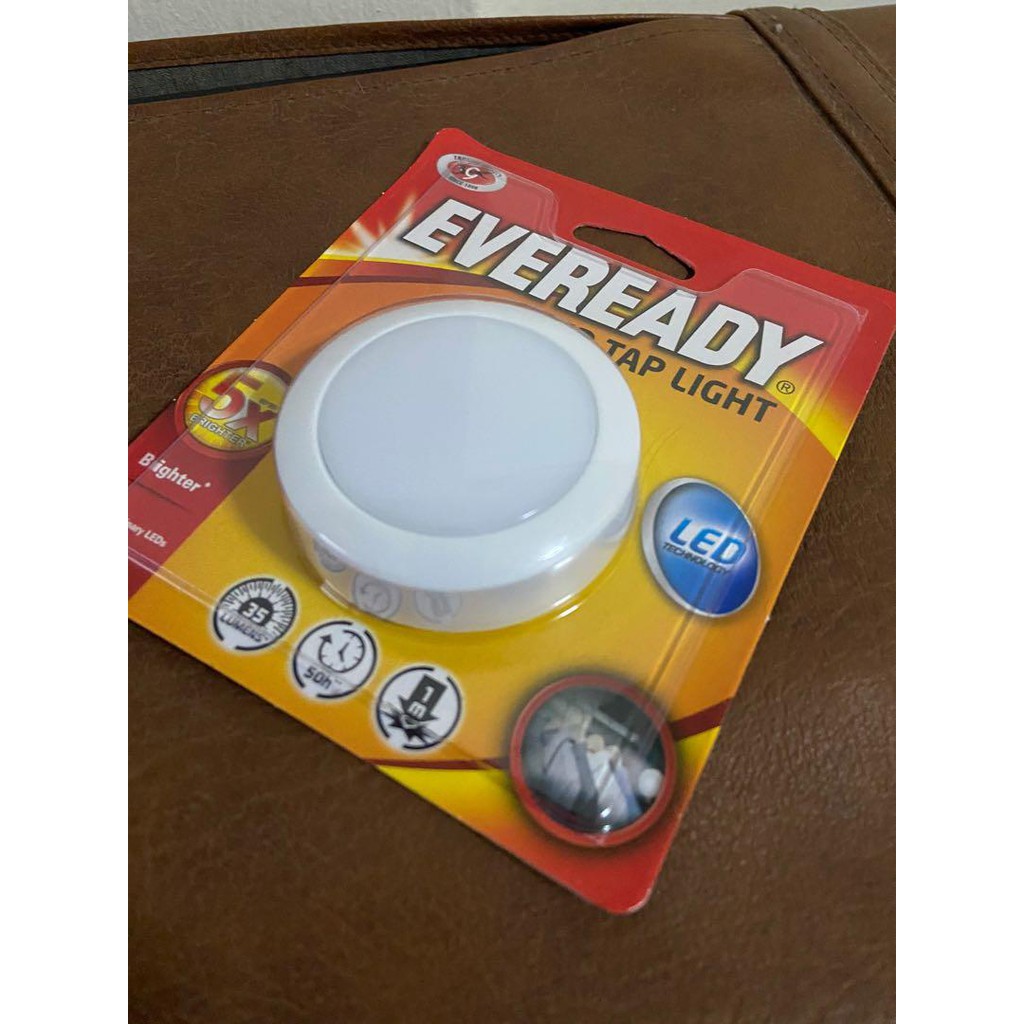 Lampu Eveready LED Tap Light lampu lemari tempel