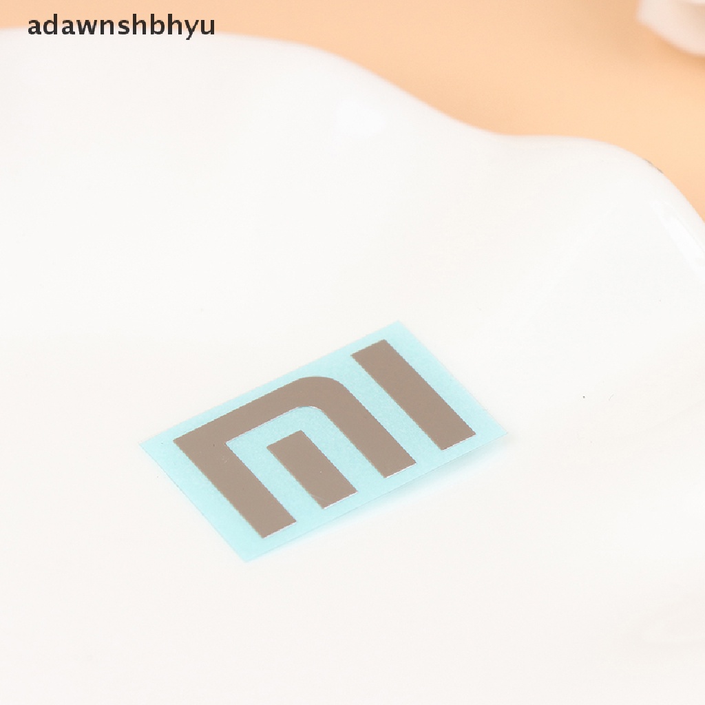 Stiker Logo adawnshbhyu Bahan Metal Warna Silver Untuk Laptop / Handphone Xiaomi MI