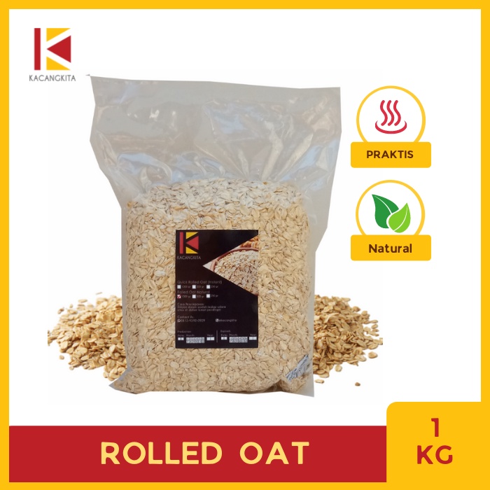 

Rolled Oat Natural - Gandum Utuh 1kg