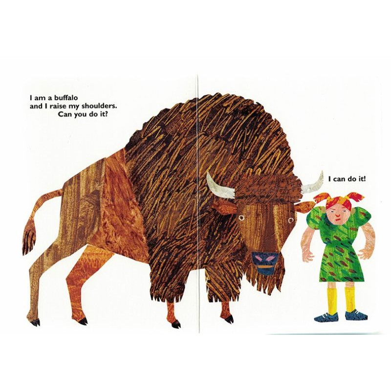 Original From head to toe board book/eric carle/interactive/buku import/buku anak/happychild