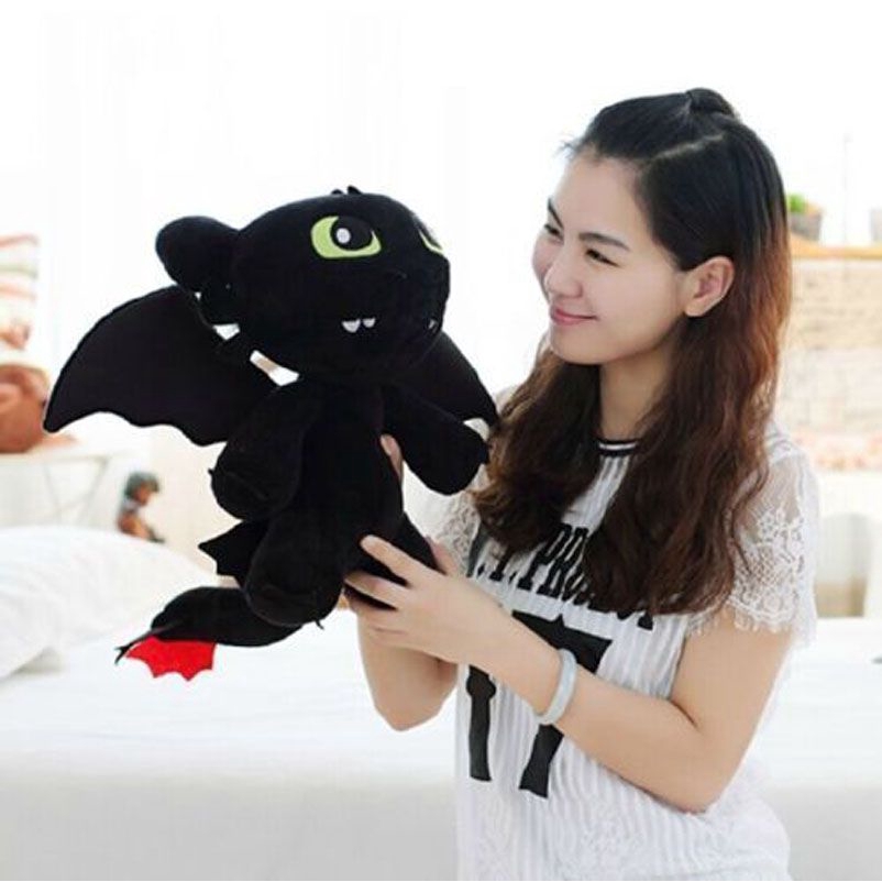 35/45CM Stuffed Toys How to Train Your Dragon Toothless Night Fury Plush Animal Doll