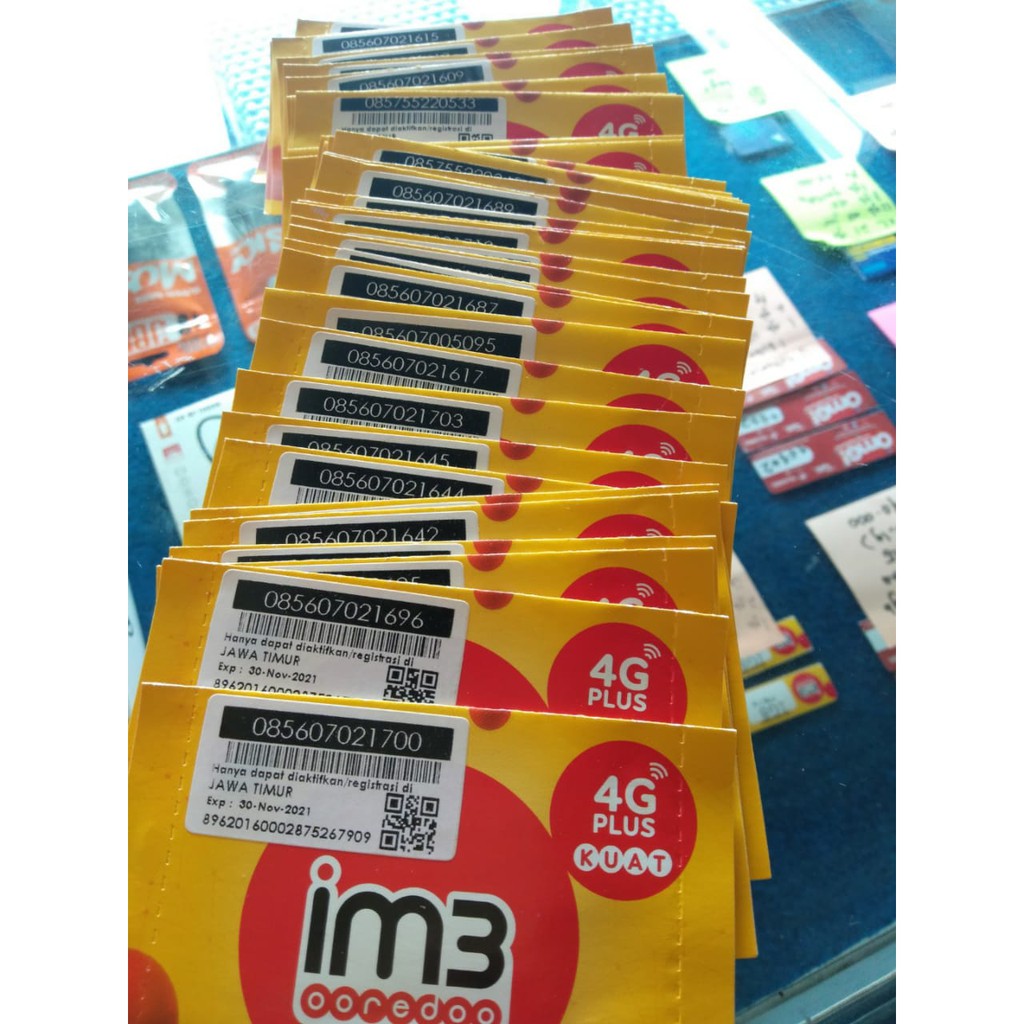 Grosir 1 Box Kartu Indosat Isi 100 Biji. SEGEL. belum regis