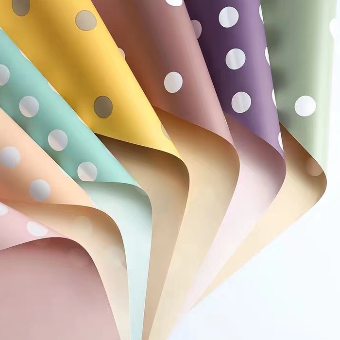 

1 Lembar BICOLOR POLKADOT PATTERN WRAPPING PAPER | KERTAS CELLOPHANE | KERTAS WRAPPING | KERTAS BUNGA | FLOWER WRAPPING PAPER