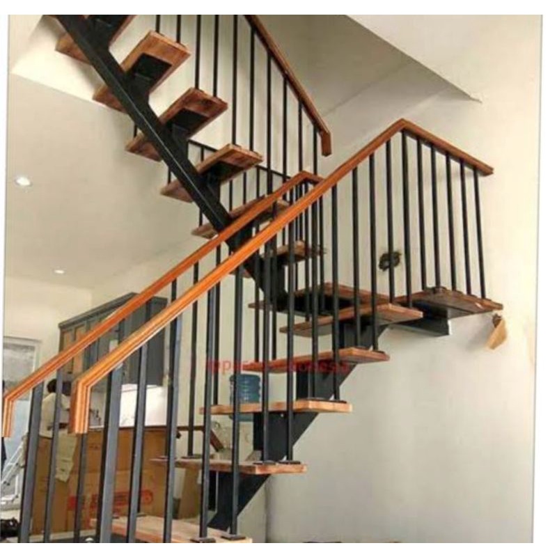 tangga rebah. dan tangga putar