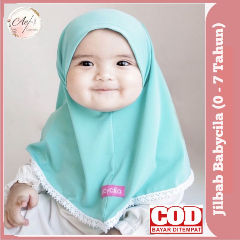 Jilbab Bayi Lucu/ Hijab Anak / Krudung Anak Lucu / Kerudung Bayi / Babycila / Tudung Bayi  Comel