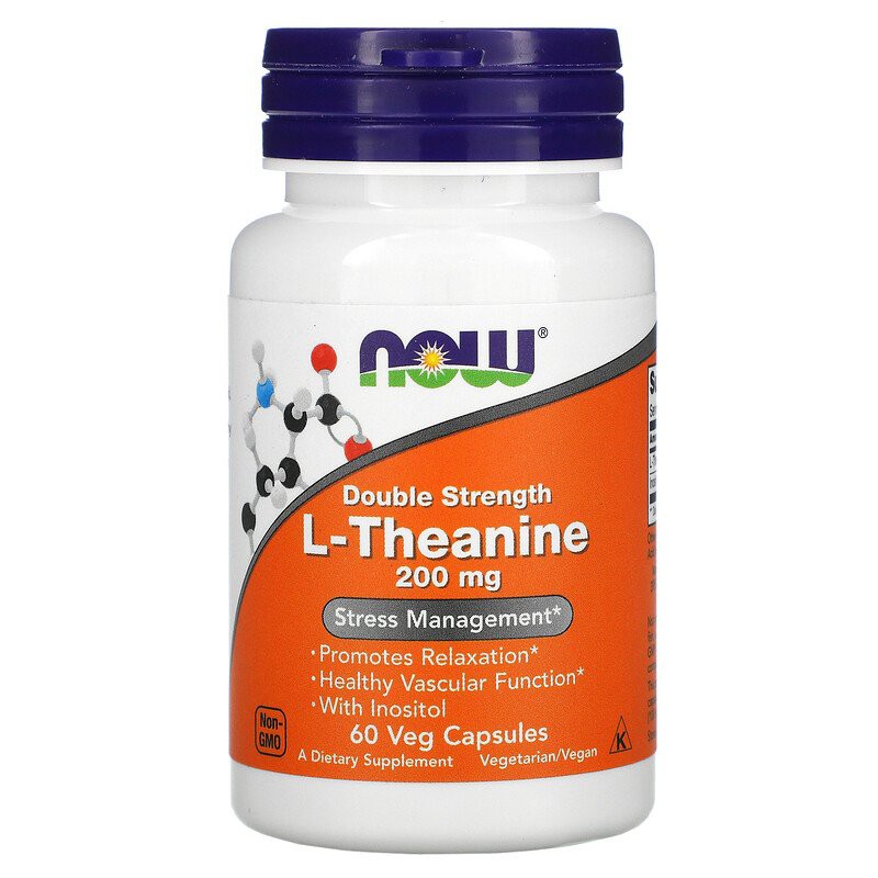 Now Foods L Theanine 200 mg 60 Veg Caps Now Food Theanine Ori USA