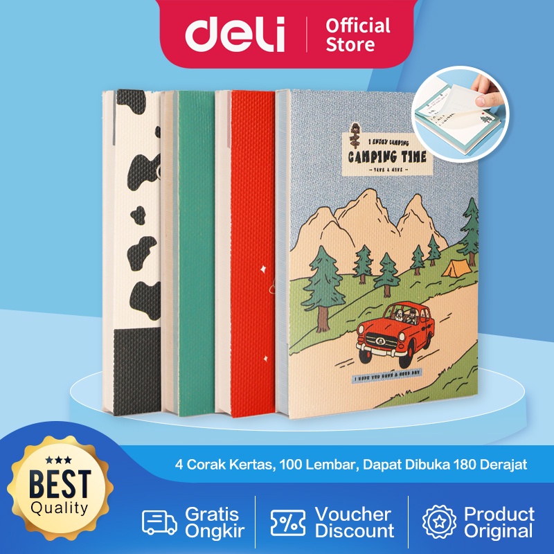 

Deli Note Pad / Kertas Memo Buku Reminder 100 Halaman Desain Lucu 21768