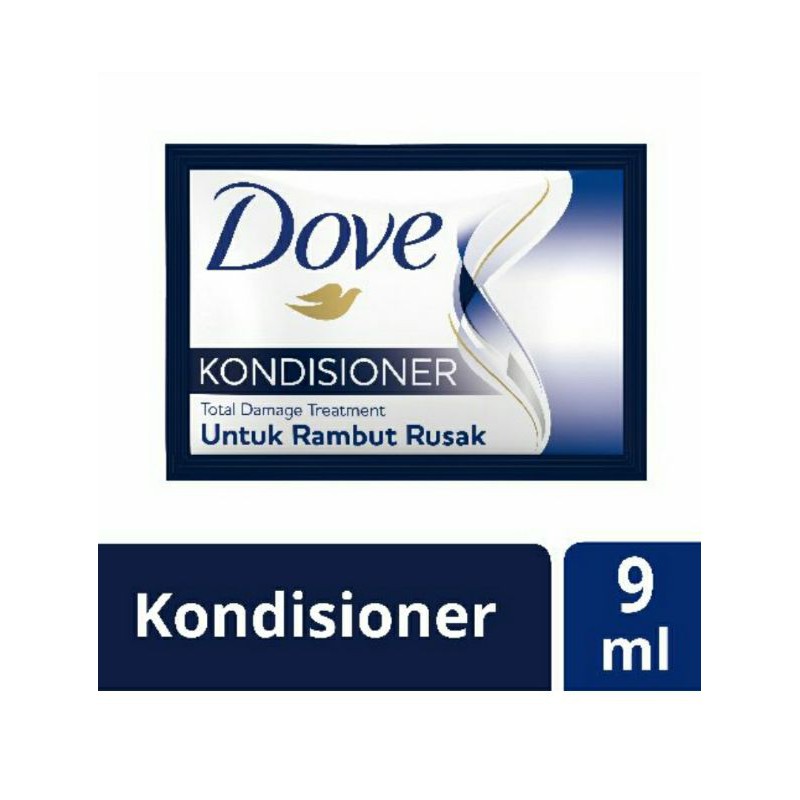 DOVE Conditioner Untuk Rambut Rusak 9mL ( 12 Sachet )