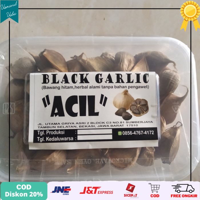 

❤COD❤ Black garlic kating bawang hitam 500 gr herbal alami untuk kesehatan