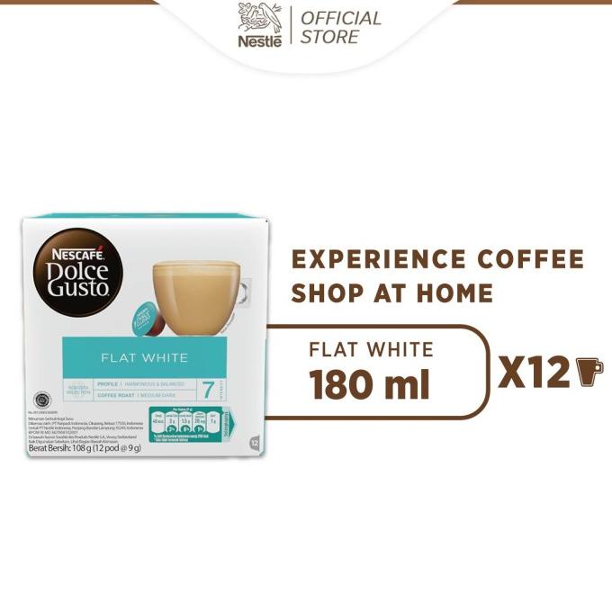 

BAYAR DITEMPAT NESCAF Dolce Gusto Flat White 1 box (12 kapsul=12 gelas) /KOPI RUBE/KOPI KAPAL API/KOPI SLB/KOPI PEJUANG/KOPI BUBUK