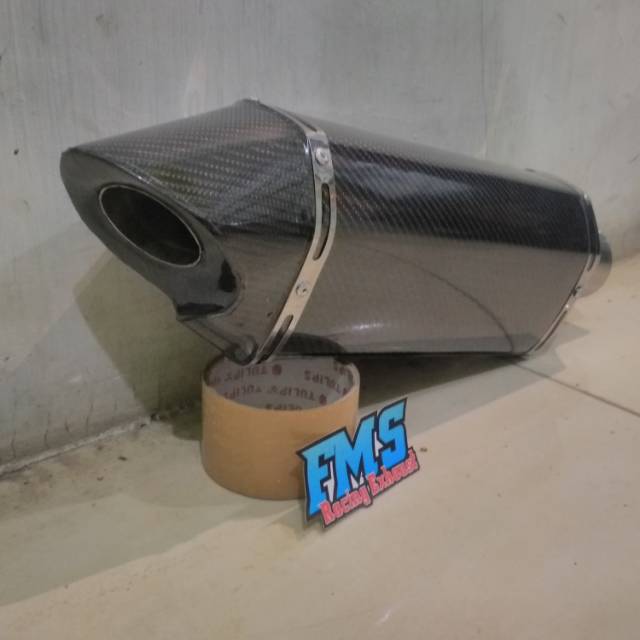Knalpot R9 VALENCIA KARBON FOR CBR150R R25 VIXION SONIC SUPRA GTR JUPITER MX R15 CBR250RR GSX NINJA