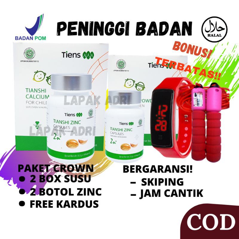 Tiens Zinc Kapsul Zinc Tianshi Obat Peninggi Badan Penambah Nafsu Makan 100% ampuh 