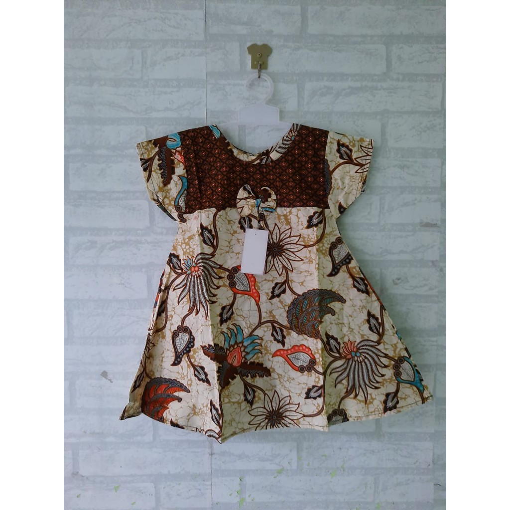 Dress batik klok anak (2th - 4th)