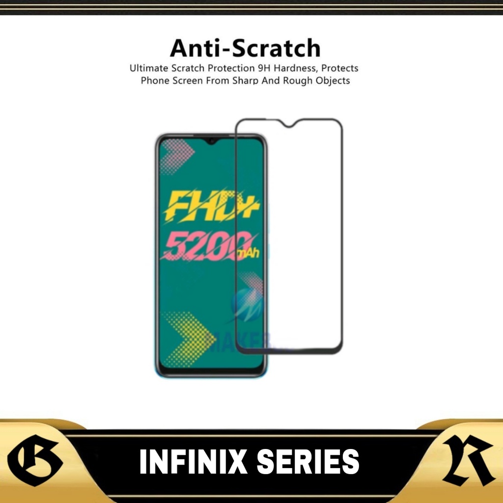 PROMO TEMPEERD GLASS LAYAR Infinix Hot 11 Hot 11s Hot 11s Nfc TG Layar Pelindung Layar Depan