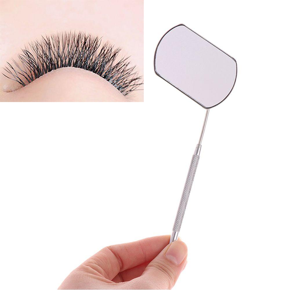 Cermin Bulu Mata Agustina Tahan Lama Multifungsi Gagang Panjang Aksesoris Makeup Alat Kecantikan Pembesar Eyelash Inspection Tools