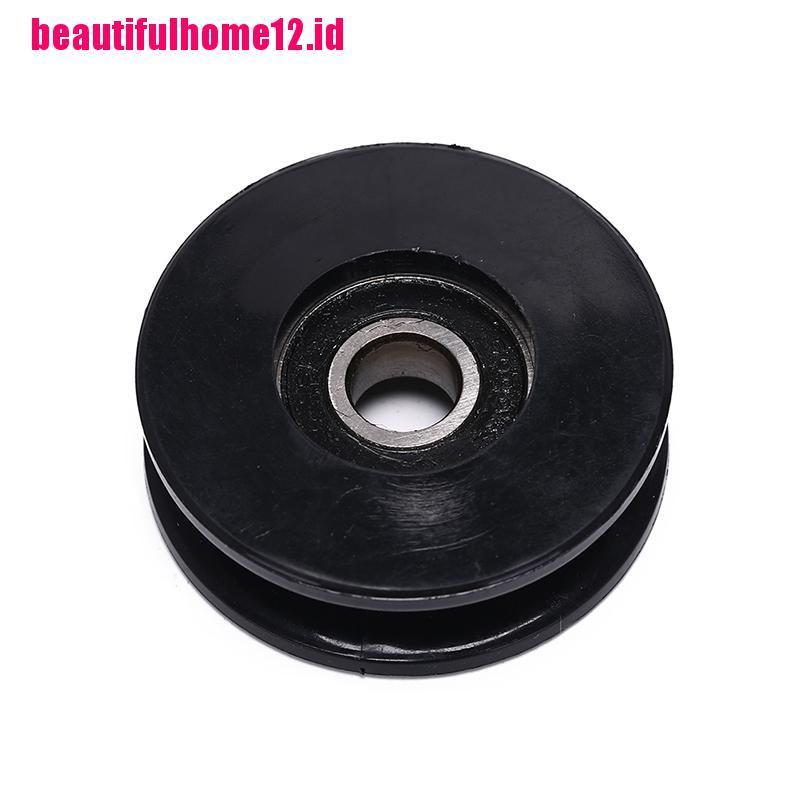 1 Pc Roda Katrol Bearing Kabel Warna Hitam Ukuran 50mm Tahan Lama Untuk gym