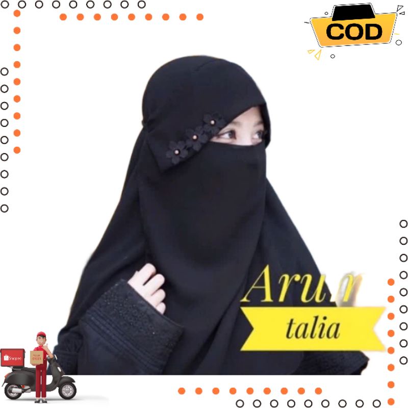 Cadar Bandana Poni Niqab Niqob Bunga Random Dewasa Dan Anak