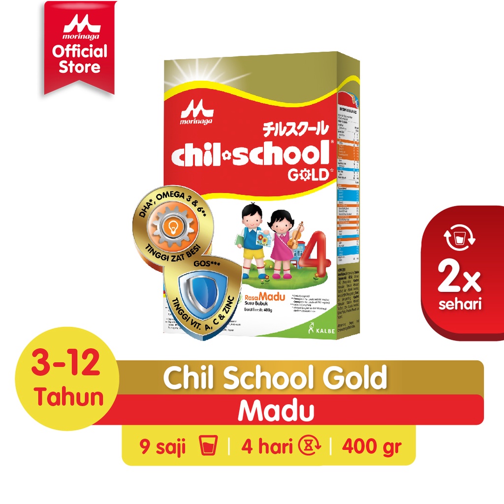 Promo Harga Morinaga Chil School Gold Madu 400 gr - Shopee