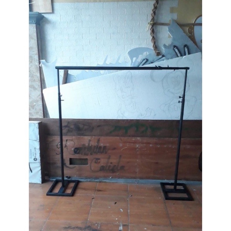 Tiang backdrop Standing Gawang Dekor 2 LAYER