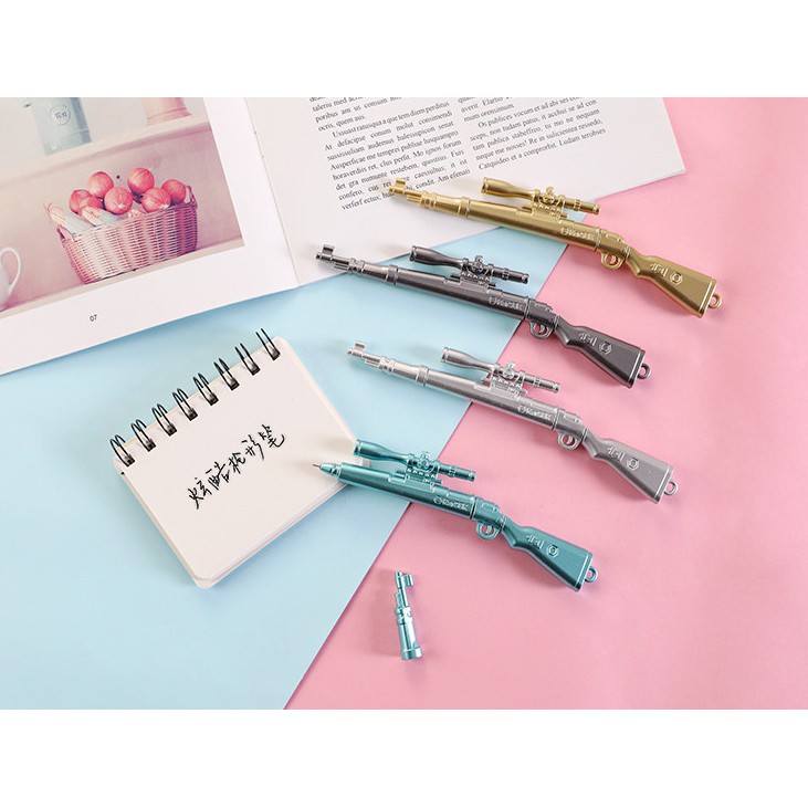 970 Bolpen Bolpoint Ballpoint Pen Pulpen Unik Model Pistol Sniper-3
