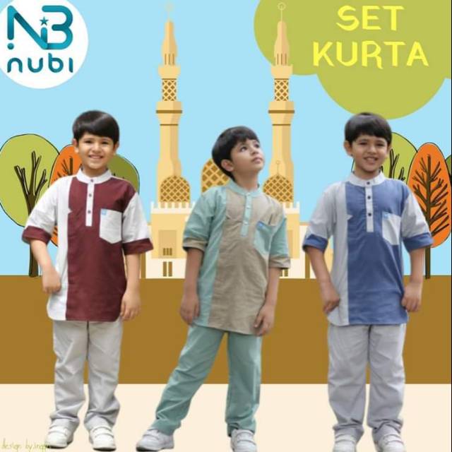 Set Koko Anak / Kemko by Nubi / Kurta by Nubi