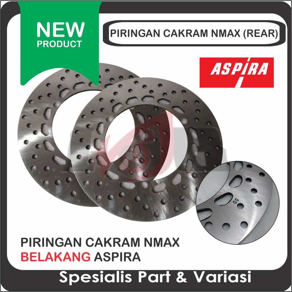 ASPIRA Piringan Cakrang Belakang Nmax Rear Disc Brake Rem Motor Matic