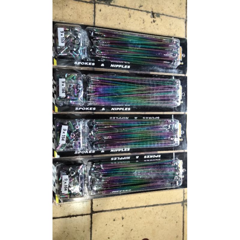 Ruji pelangi Ring 17 - ruji - jari-jari - pelangi - ruji pelangi