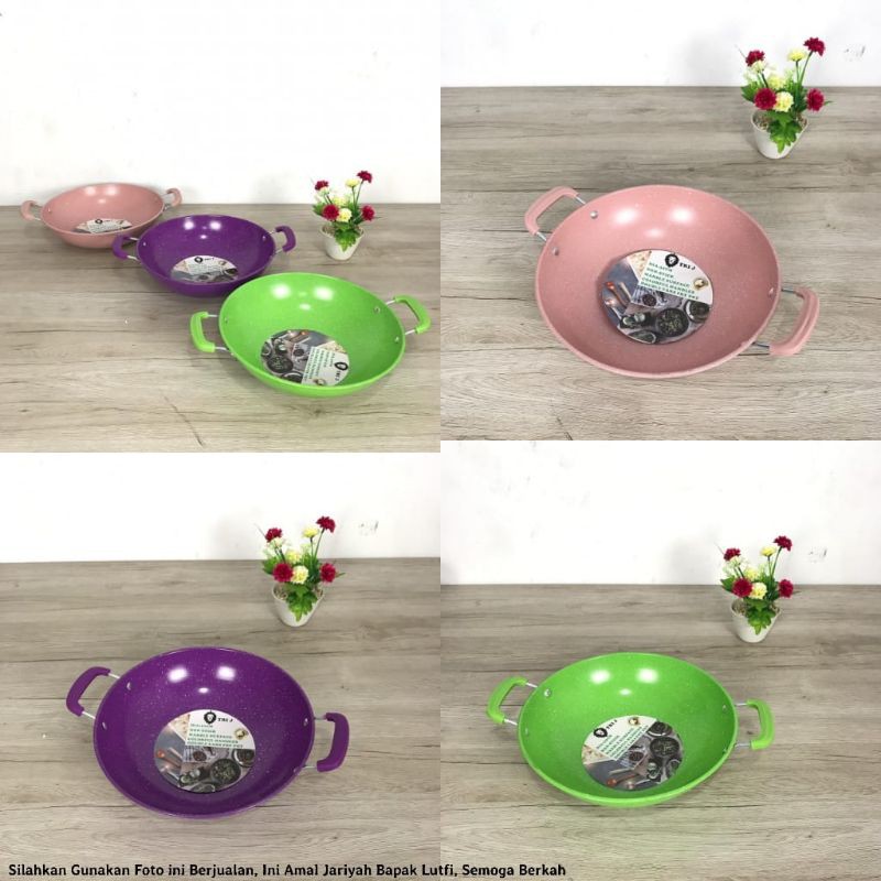 wajan kuping enamel gsf 34 cm murah