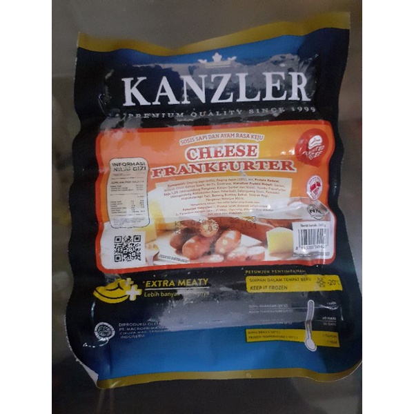 

Frozen food murah Sosis Kanzler cheese frankfurter 360 gr frozen bandung