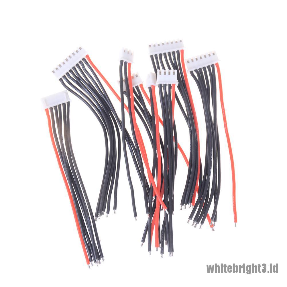 (white3) Kabel Charger Balance 2 / 3 / 4 / 5 / 6 / 7 / 8 / 9 / 10S 1P 22 AWG Bahan Silikon JST XH