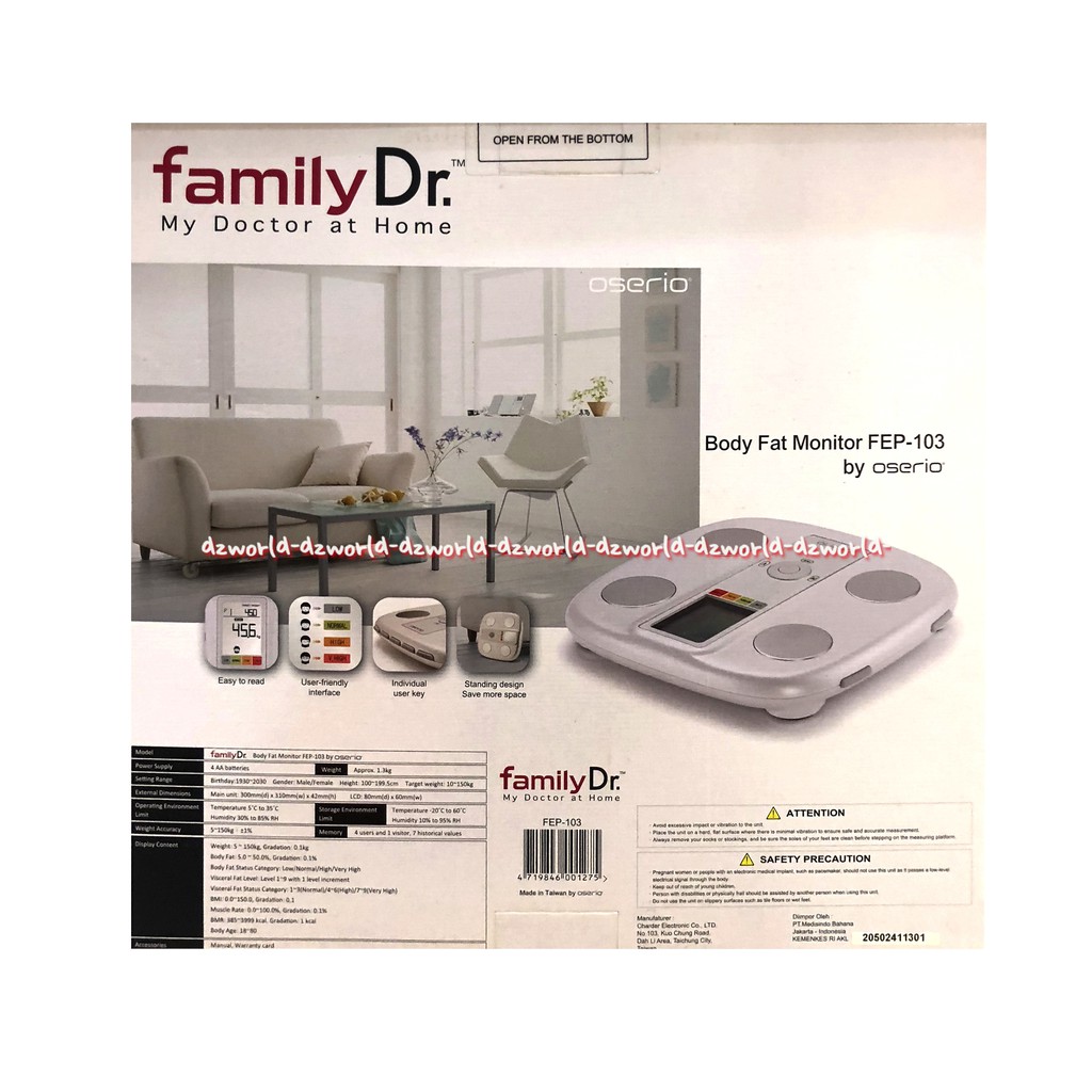 Body Fatmonitor FEP 103 By Oserio Timbangan Badan Family Dr