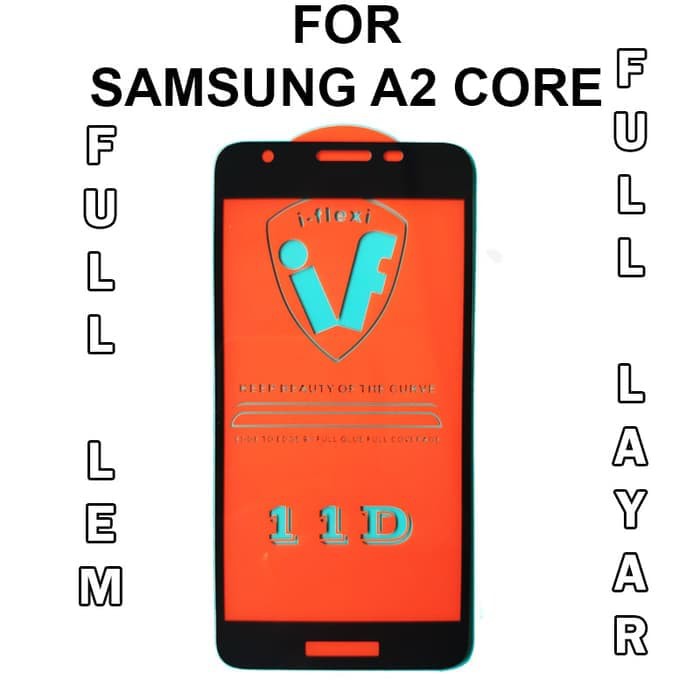 Tempered Glass Full Lem 5D 9D For Samsung A2 Core - J7 Prime - Anti Gores Kaca Full HD