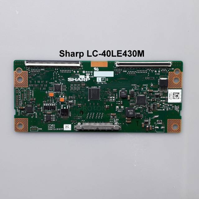 Tcon LED TV Sharp LC-40LE430M 40LE430M . Tikon CPWBX RUNTK DUNTK4918TP . Timing control Board 40PFL5