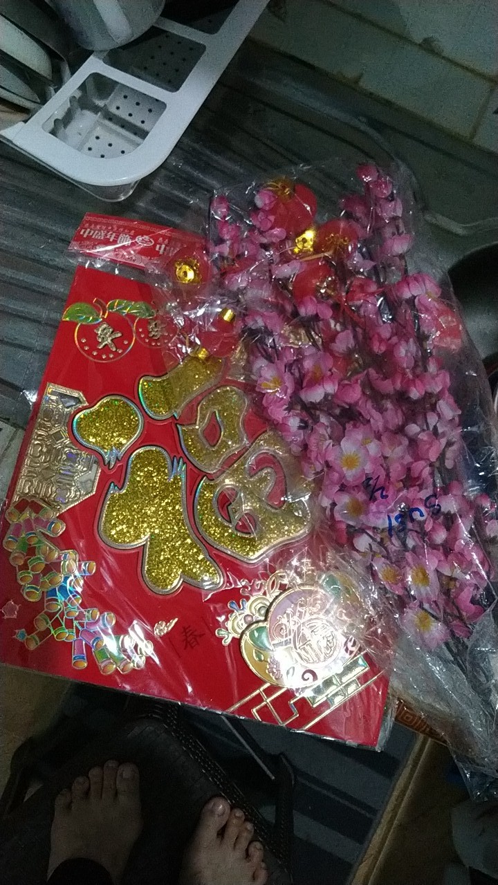 Tempelan Imlek Dekorasi Pintu Hoki N02