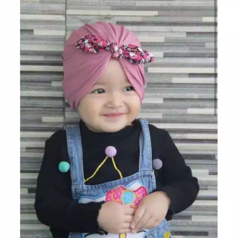 Turban Kelinci Motif | Turban Anak | Turban Bayi | Alus Collection | BISA C.O.D